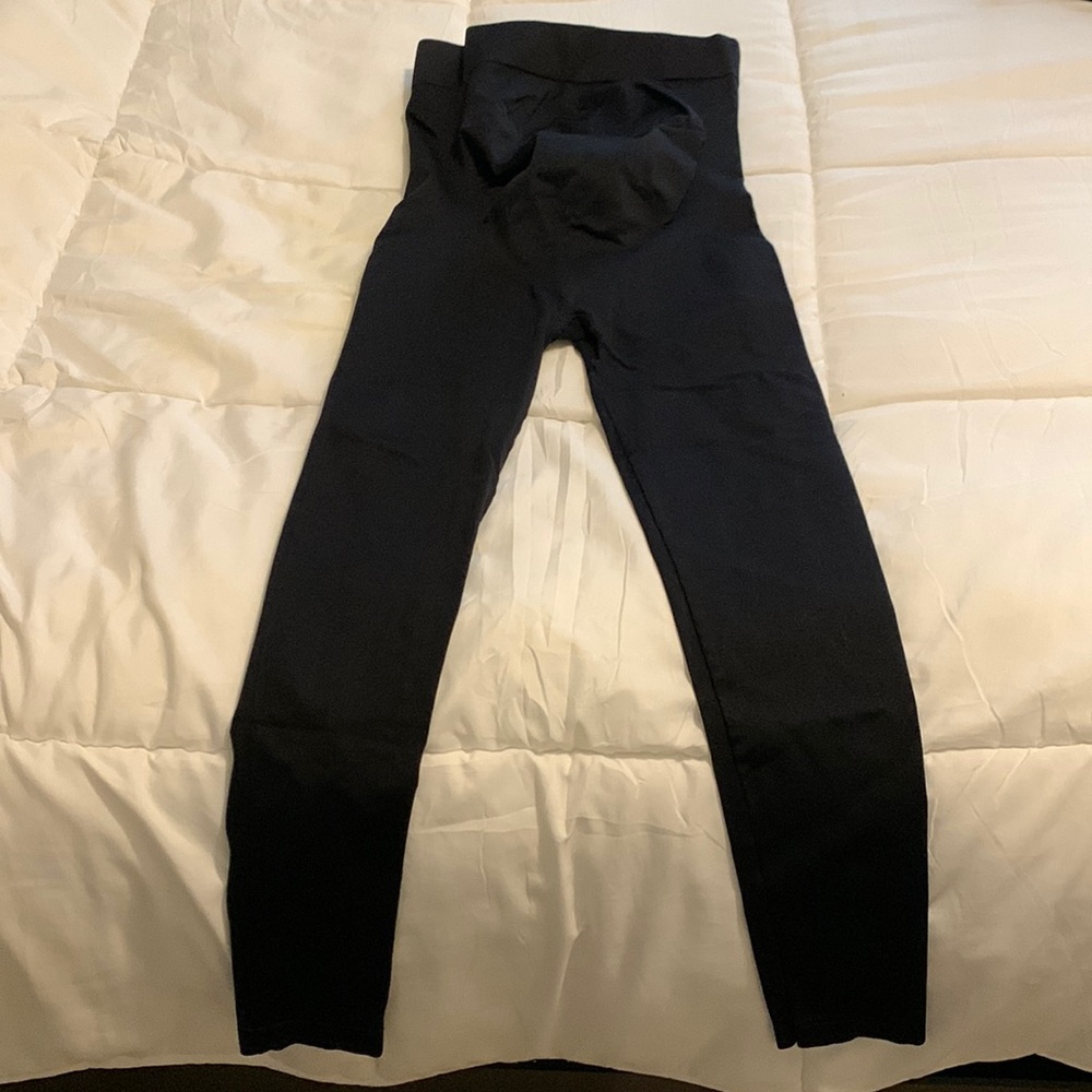 Black maternity leggings